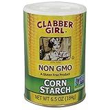 Clabber Girl Non-GMO Corn Starch, Gluten Free, 6.5 Ounce