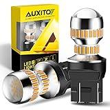 AUXITO LED Turn Signal Lights Tail Lights 7443 7440 T20 7440A LED Bulbs Amber Yellow Bright 7441 7444 7444NA W21W LED Replacement Light for Front Rear Turn Signal Marker Blinker Lights(Pack of 2)