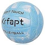 Krfapt Volleyball Official Size 5,Soft Volleyballs for Indoor Outdoor Beach Park Play Games(Ripples and Stars)