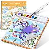 JoyCat Paint with Water Coloring Books for Toddler, Watercolor Painting Sets for Kids Ages 2-4, 4-8, Arts and Crafts Drawing Activities Toy Birthday Presents for Boys Girls