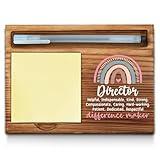 Director Sticky Note Holder, Director Office Decor, Director Gifts, Director Thank You Appreciation Gifts for Women Self-Stick Note Pad Holders WPP4