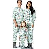 HonestBaby unisex Baby-Organic Cotton Holiday Family Jammies Pajama Set, Feelin' Pine, Women s 2-Piece , X-Large US