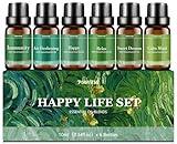Essential Oils Blends Set for Diffusers for Home, Aromatherapy Diffuser Oil Scents - Calming, Sweet Dreams, Immunity, Relax, Mood, Fresh Air, Fragrance Oils for Diffusers, Massage, 6x10ml