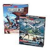 Dungeons and Dragons Starter Bundle - Learn to Play with The D&D Essentials Kit and D&D Starter Set: Dragons of Stormwreck Isle