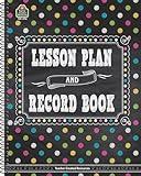 Teacher Created Resources TCR3716 Chalkboard Brights Lesson Plan and Record Book, Paper, Multi 8.5 inches X 11 inches