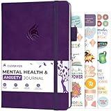 Clever Fox Mental Health & Anxiety Journal – Guided CBT Journal with Prompts for Self Help & Stress Relief – Mood & Emotion Tracker (Purple)