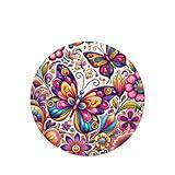 6pcs Car Air Fresheners Cards Spring Floral Colorful Butterfly,Car Aromatherapy Tablets For Car,Home,Office,Wardrobe Shoe Cabinet