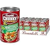 Campbell’s Chunky Healthy Request Soup, Hearty Italian Wedding Soup with Meatballs and Spinach, 18.8 Oz Can (Case of 12)