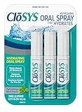 CloSYS Oral Breath Spray, 0.31 Ounce (3 Count), Mint, Sugar Free, pH Balanced, Fights Bad Breath