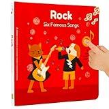 Cali's Books Rock Sound Books for Toddlers 1-3 - Musical Book for Toddlers 1-3 and 2- 4 with 6 Famous Rock Songs | Toddler Books for Little Rock Fans | Great Gift