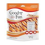 Good ‘n’ Fun Triple Flavor Twists for All Dogs, 70 Count, Treat Your Dog to Long-Lasting Chews Made with Beef Hide, Pork Hide and Chicken