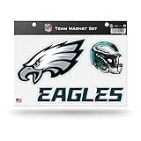 Rico Industries NFL Philadelphia Eagles Team Magnet Set 8.5" x 11" - Home Décor - Regrigerator, Office, Kitchen
