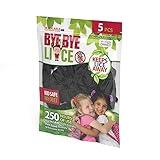 Bye Bye Mosquito Lice Hair Tie Scrunchie 5 pack, Adults & Kids - Unisex | Black