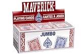Maverick Jumbo Playing Cards 12 Pack, Large Print, Blue Deck, Bulk Playing Cards for Poker, Card Games, and Group Play