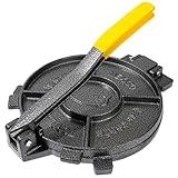 Vivicreate 10 Inch Cast Iron Tortilla Press Heavy Duty Tortilla Maker for Flour Corn Rotis Quesadillas Dough Press Flatbread Kitchen Tool Prensa para Tortillas de Hierro Fundido