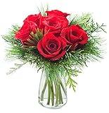 KaBloom PRIME NEXT DAY DELIVERY - Fall Collection - Merry Red Roses| Fresh For Delivery Prime .Gift for Birthday, Sympathy, Anniversary, Easter, Mother’s Day Fresh Flowers