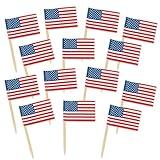 Beistle 150 Piece American Flag Food Picks For USA 4th Of July Party Decorations, Memorial and Labor Day Picnics, Celebrating With You Since 1900