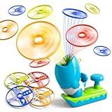 WATUDOU 15 PCS Flying Disc Launcher Outdoor Indoor Game Toys Gifts for 3 4 5 6 Year Old Boys Kids, Outdoor Outside Game Toys for Kids Boys Ages 3-5 4-8, Ideal 3 4 5 6 Year Old Boys Birthday Gifts