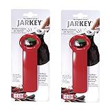 Brix Original Easy Jar Key Opener, Great for Kids and Arthritis and Carpal Tunnel Sufferers, 5.62-Inches, Red, Set of 2