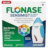 Flonase Sensimist Allergy Relief Nasal Spray for Non-Drowsy, 24-Hour Multi-Symptom Allergy Relief – 120 Sprays