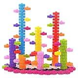 KASHIAOTE Gears Interlocking Learning Set, STEM Construction Toy Set - Building Kids Toys 180 Pcs - 10 Colors