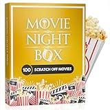 Movie Night Box: Top 100 Scratch-Off Movies & Hidden Gems - 10 Diverse Color-Coded Movie Genres - Interactive Game for Couples, Family, or Solo Entertainment - Gifts for Movie Lovers, Him, Her