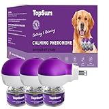 TopSum Pheromone Diffuser for Dogs: Premium Dog Calming Diffuser - Calming Pheromones for Dogs - Dog Appeasing Pheromone - Pet Calming Diffuser, 3 Pack (Purple)