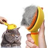 Cat Brush with Release Button for Indoor Cats,Cat Grooming Brush for Long or Short Haired Dogs,Cat Comb Dog Shedding Brush for Pet Massage Self Cleaning Cat Hair Brushes