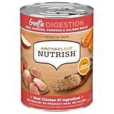 Nutrish Gentle Digestion Premium Paté Wet Dog Food, Real Chicken, Pumpkin & Salmon Recipe, 13 oz. Can, 12 Count (Rachael Ray)