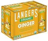 Langers Organic Flavored Sparkling Water, Ginger, 12 Fl Oz (Pack of 8)