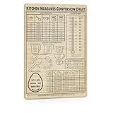 ALREAR Kitchen Conversion Chart Signs for Vintage Kitchen Wall Decor Baking Supplies Accessories for Bakers Cooking Lovers Guide Bakery Decoration Metal signs 12x8 Inches