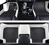 SARAHS Customized car Floor mats -Suitable for 99% of Cars, SUVs, and Trucks - car Pads to Protect Vehicle Interior Floor Accessories (White and Black)