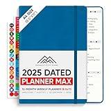 Dated, 2025 Planner, 8.5" x 11" - The #1 Productivity Planner to Achieve Your 2025 Goals - Planner 2025-2026 by PRODUCTIVITY STORE (A4, NAVY)