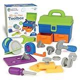 Learning Resources New Sprouts All-in-One Toolbox, Toddler Tool Set, Montessori Play Toolbox,Preschool Learning Activities,18 Pieces, Ages 2+