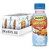 Mott's Mighty Flying Fruit Punch Juice Drink, 8 Fl Oz Bottles, 24 Count (4 Packs Of 6), 100% Fruit Juice with Purified Water, Vitamins A, C And E, No Artificial Flavors, Colors or Sweeteners