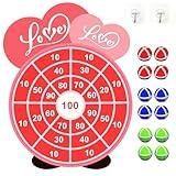 HEYPRIIL Valentines Day Party Games, Valentines Day Gift for Kids Love Dart Board Game Decorations Centerpieces Party Supplies Exchange Party Favors for Home Class Classroom School