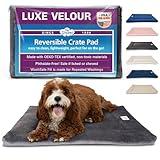 Pet Dreams Dog Crate Pad - Washable Kennel Mat, Crate Pads for Dog Cages, Non-Toxic, Flat Indoor Cat Bed, Fits iCrate 18, 24, 30, 36, 42, 48 Inches (Grey, XX Large, 48")