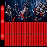 YOFOBU 48Pack LED Glow Foam Sticks Bulk,Light Up Glow Sticks with 3 Flashing Modes,Red Glow Wands Party Pack,Glow In The Dark Party Supplies for Valentines Day,July 4th, Wedding,Birthday,Concert