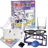 Fingerprint Kit for Kids Ages 8-12, FunKidz Detective Spy Gear Pretend Play STEM Science Kit Project with Crime Scene Investigations Educational Class Tools for Boys Girls