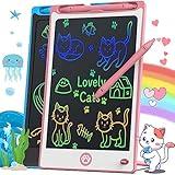 Hockvill LCD Writing Tablet for Kids 8.8 Inch, Toys for Girls Boys Drawing Pad for 3 4 5 6 7 Year Old Kid, Toddler Magnetic Doodle Board Travel Essential Christmas Birthday Gift for Children BluePink