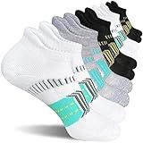 suaskk Womens Athletic Cushioned Anti-Blister Comfort Running Ankle Socks 5 Pairs