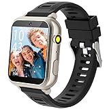 Kids Game Smart Watch for Kids with 24 Puzzle Games HD Touch Screen Camera Video Music Player Pedometer Alarm Audiostory Flashlight 12/24hr Kids Watch Gift for 4-12 Year Old Boys Girls Toys for Kids