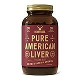 HEART & SOIL – American Liver Supplement – 3000mg Grass-Fed Beef Liver, Rich in Vitamin A, B12, Iron & Peptides – Non-GMO, Allergen-Free – 180 Capsules