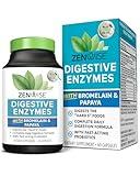 Zenwise Health Digestive Enzymes and Bromelain for Gut Health - Probiotic Multi Enzymes with Prebiotics and Probiotics for Women and Men for Digestive Health and Bloating Relief for Digestion - 60 CT