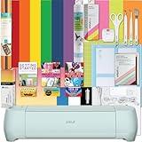 Cricut Explore 3 Machine Ultimate Bundle- with Rainbow Vinyl Sampler, Infusible Ink, Card Making Kit, Iron-On Sampler Rolls, Weeding Tools and Cutting Mats, Beginner Cutting Machine Materials Set