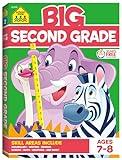 School Zone - Big Second Grade Workbook - 320 Pages, Ages 7 to 8, 2nd Grade, Word Problems, Reading Comprehension, Phonics, Math, Science, and More (School Zone Big Workbook Series)