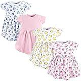 Luvable Friends baby girls Cotton Playwear Dress, Floral, 12-18 Months US