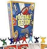 FOOTBALL FEUD! New Fast-paced Football Card Game for Families, Games Nights, Tailgates & Even Half-time | Enjoyed by Kids, Teens and Adults | 2-6 Players, Ages 7+, 5 min to Teach, 15 min to Play