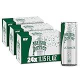 Maison Perrier Unflavored Sparkling Water, 11.15 Fl Oz Cans, 8 Count, 3 Pack 267.6 fl oz