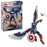 LEGO Marvel New Captain America Construction Figure - Buildable Action Figure - Birthday Gift for Boys and Girls Ages 8+ - Avengers Super Heroes Toy for Kids - 76296